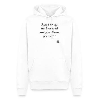Kaameløtt - Réplique Culte - Citation Drôle - Sweat à capuche Premium bio Homme - blanc - Devant - Nico (187cm)