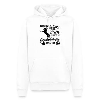 Einhorn Einhörner Medizin Spruch Geschenk Beruf - Männer Premium Bio Hoodie - Weiß - Vorne - Nico (187cm)
