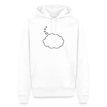 Speech Bubble / Sprechblase - Männer Premium Bio Hoodie - Weiß - Vorne - Nico (187cm)