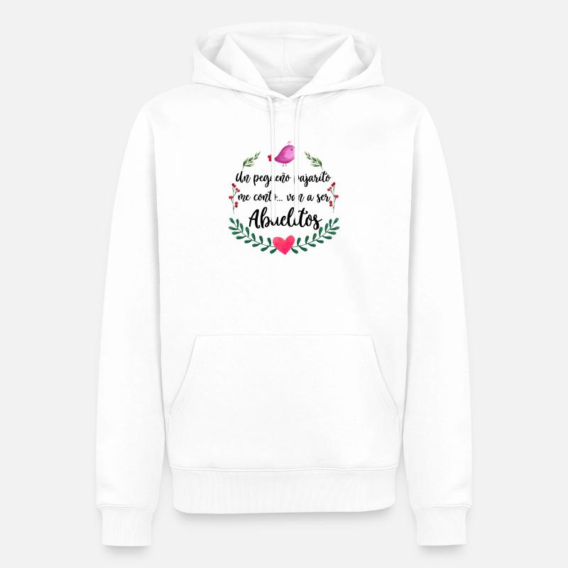 Annonce d’Abuelitos - Sweat à capuche Premium bio Homme - blanc
