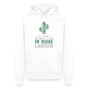Lustige Sprüche für Kollegen und Schüler - Männer Premium Bio Hoodie - Weiß - Vorne - Nico (187cm)
