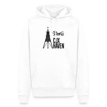 Lieber Cuxhaven als Paris - Männer Premium Bio Hoodie - Weiß - Vorne - Nico (187cm)