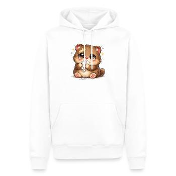 Kuschelkätzchen Tränenband Trost - Männer Premium Bio Hoodie - Weiß - Vorne - Nico (187cm)