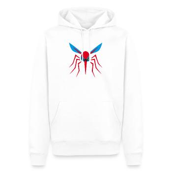 Moskito, Mücke, Insekt, Böse - Männer Premium Bio Hoodie - Weiß - Vorne - Nico (187cm)