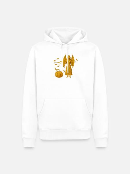 Vampir-Dämonin Edition Herbst - Männer Premium Bio Hoodie - Weiß