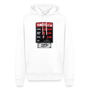 Tanken Macht Arm Spritpreise Tankstelle - Männer Premium Bio Hoodie - Weiß - Vorne - Nico (187cm)