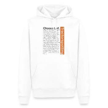 Wähle Leif - Männer Premium Bio Hoodie - Weiß - Vorne - Nico (187cm)