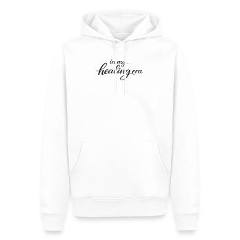 In My Healing Era - Men’s Premium Organic Hoodie - white - Front - Nico (187cm)
