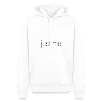 just me Karneval Kostüm Fasching Spruch funny - Männer Premium Bio Hoodie - Weiß - Vorne - Nico (187cm)