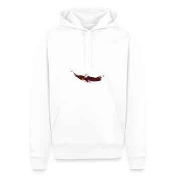 Aigle | Aigle > Vectorgraph - Sweat à capuche Premium bio Homme - blanc - Devant - Nico (187cm)