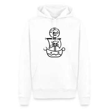 Piratenschiff - Männer Premium Bio Hoodie - Weiß - Vorne - Nico (187cm)