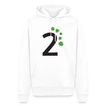 2 - Sweat à capuche Premium bio Homme - blanc - Devant - Nico (187cm)