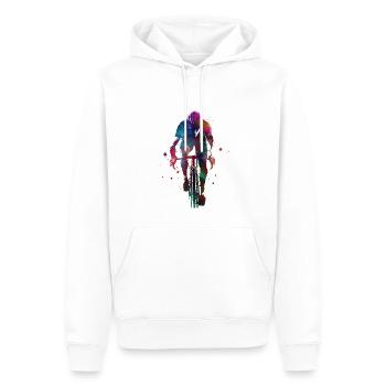 Cyclisme #cycling #sport #bike - Sweat à capuche Premium bio Homme - blanc - Devant - Nico (187cm)