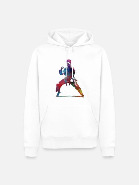 Karatesport #karate #sport - Männer Premium Bio Hoodie - Weiß