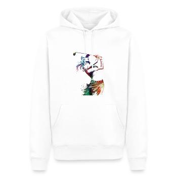 Golfspieler Sport #golf #sport - Männer Premium Bio Hoodie - Weiß - Vorne - Nico (187cm)