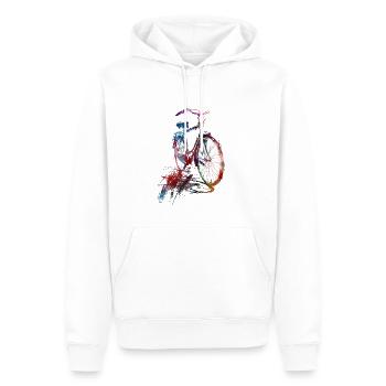 Cycling #cycling #sport #bike - Men’s Premium Organic Hoodie - white - Front - Nico (187cm)