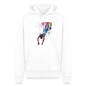 Sport de natation #swimmer #sport - Sweat à capuche Premium bio Homme - blanc - Devant - Nico (187cm)