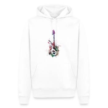 Musik Bassgitarre - Männer Premium Bio Hoodie - Weiß - Vorne - Nico (187cm)