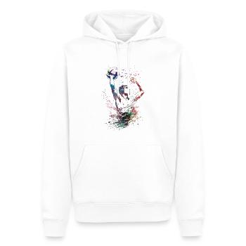 Wasserball Sport #sport #waterpolo - Männer Premium Bio Hoodie - Weiß - Vorne - Nico (187cm)