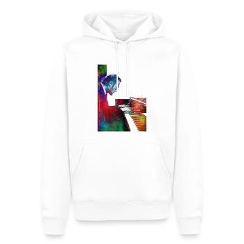 Pianist Musik Kunst - Männer Premium Bio Hoodie - Weiß - Vorne - Nico (187cm)