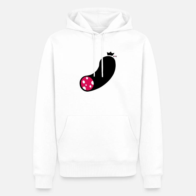 wurst - Männer Premium Bio Hoodie - Weiß