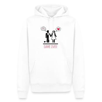 game over 3 - 2 - Sweat à capuche Premium bio Homme - blanc - Devant - Nico (187cm)