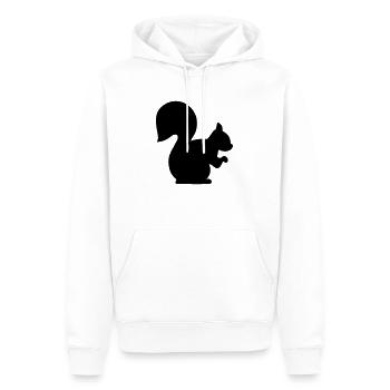 Ecureuil - Sweat à capuche Premium bio Homme - blanc - Devant - Nico (187cm)