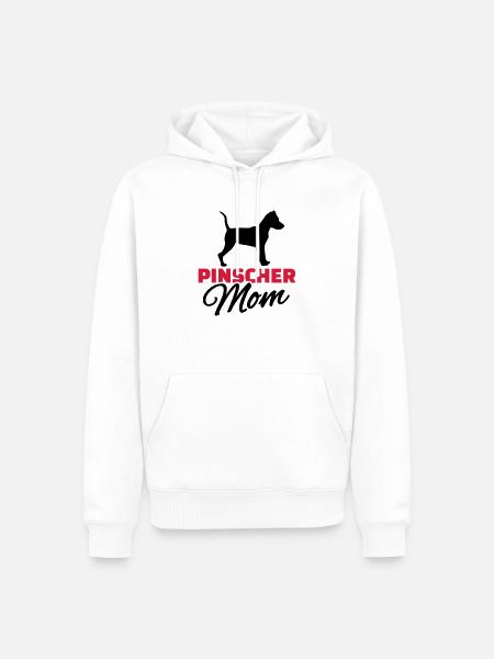 Zwergpinscher - Männer Premium Bio Hoodie - Weiß
