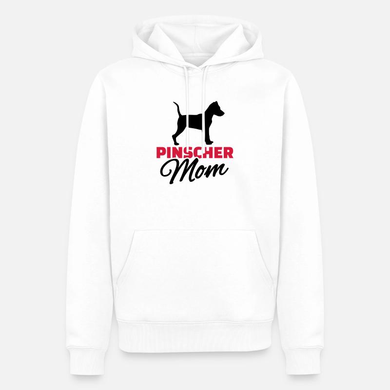 Pinscher Mom - Sweat à capuche Premium bio Homme - blanc