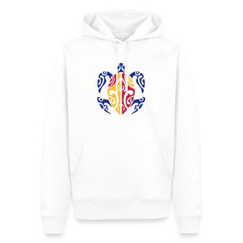 tahiti turtle - Sweat à capuche Premium bio Homme - blanc - Devant - Nico (187cm)