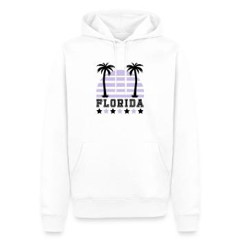 florida - Sweat à capuche Premium bio Homme - blanc - Devant - Nico (187cm)