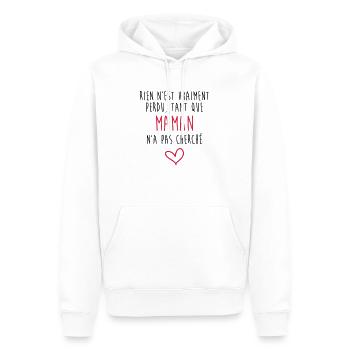 Muttertag / Mama / Mutter / Mutti / Mother's day - Männer Premium Bio Hoodie - Weiß - Vorne - Nico (187cm)