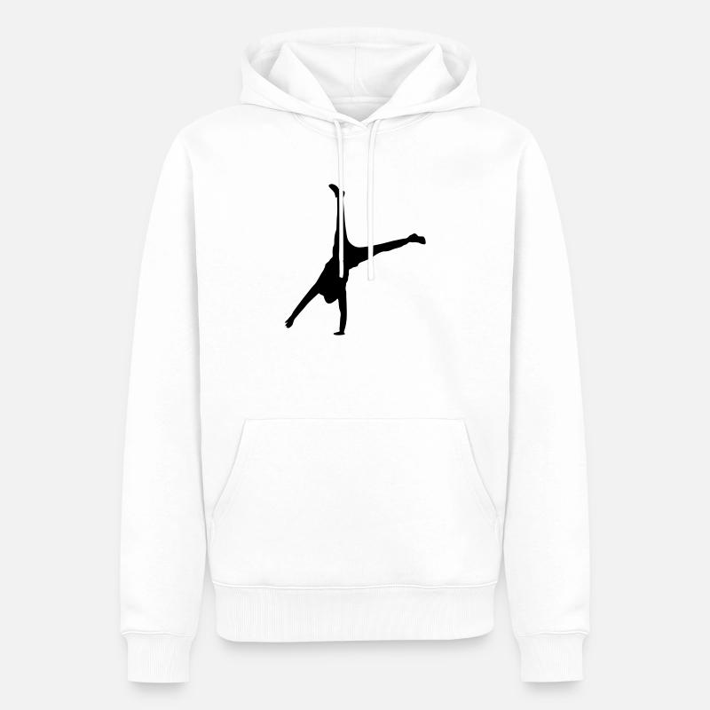 handstand move - Männer Premium Bio Hoodie - Weiß
