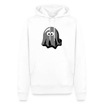 Fantôme fantôme - Sweat à capuche Premium bio Homme - blanc - Devant - Nico (187cm)