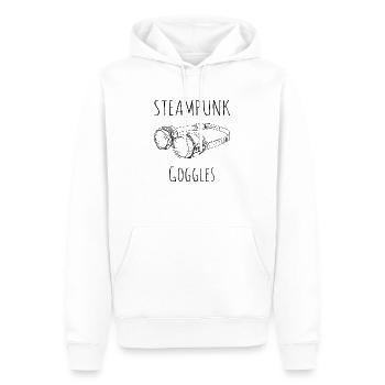 Steampunk Brille Schweißerbrille Goggles Shirt - Männer Premium Bio Hoodie - Weiß - Vorne - Nico (187cm)
