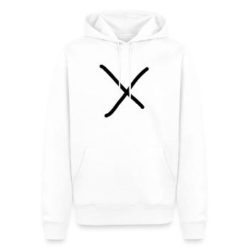 Kreuze - Männer Premium Bio Hoodie - Weiß - Vorne - Nico (187cm)