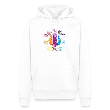 Good Vibes Only - Sweat à capuche Premium bio Homme - blanc - Devant - Nico (187cm)