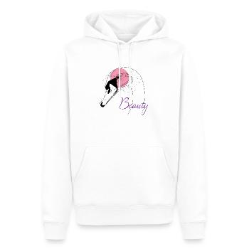 Beauty Swan - Männer Premium Bio Hoodie - Weiß - Vorne - Nico (187cm)