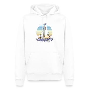 Segelboot - Männer Premium Bio Hoodie - Weiß - Vorne - Nico (187cm)