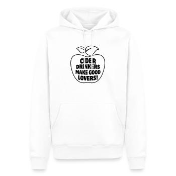 Cider Drinkers make good Lovers Apfelwein Cidre - Männer Premium Bio Hoodie - Weiß - Vorne - Nico (187cm)