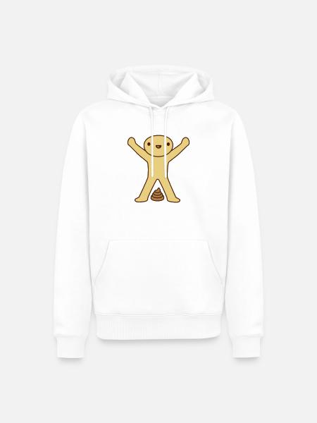 Kacka made happy child - Men’s Premium Organic Hoodie - white