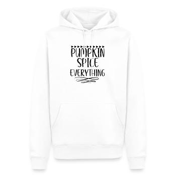 Citrouille Épice Tout - Sweat à capuche Premium bio Homme - blanc - Devant - Nico (187cm)