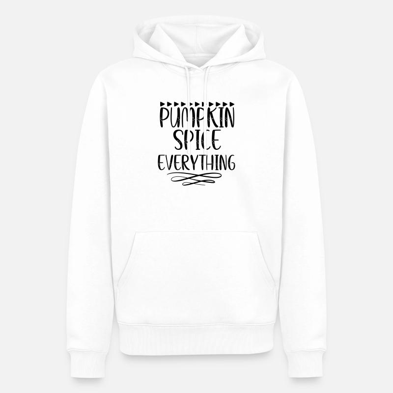 Pumpkin Spice Everything - Männer Premium Bio Hoodie - Weiß