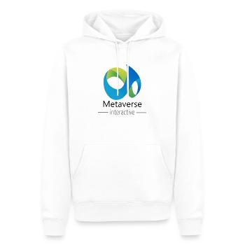 Vêtements et accessoires futuristes pour tout le m - Sweat à capuche Premium bio Homme - blanc - Devant - Nico (187cm)
