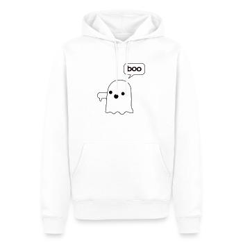Halloween Spirit Ghosts Shirt - Men’s Premium Organic Hoodie - white - Front - Nico (187cm)
