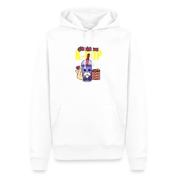 KPOP NOËL 4 - Sweat à capuche Premium bio Homme - blanc - Devant - Nico (187cm)