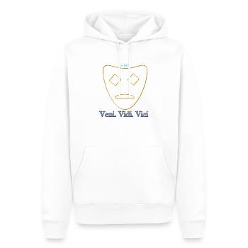 veni vidi vici - Männer Premium Bio Hoodie - Weiß - Vorne - Nico (187cm)