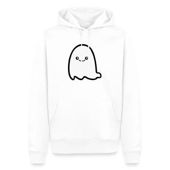 Bande dessinée fantôme - Sweat à capuche Premium bio Homme - blanc - Devant - Nico (187cm)