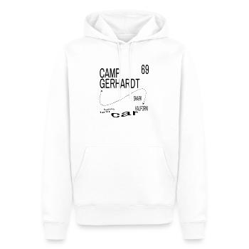 STP05/GERHARDT - Männer Premium Bio Hoodie - Weiß - Vorne - Nico (187cm)
