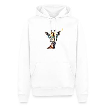 HOHE SEHKRAFT - Männer Premium Bio Hoodie - Weiß - Vorne - Nico (187cm)